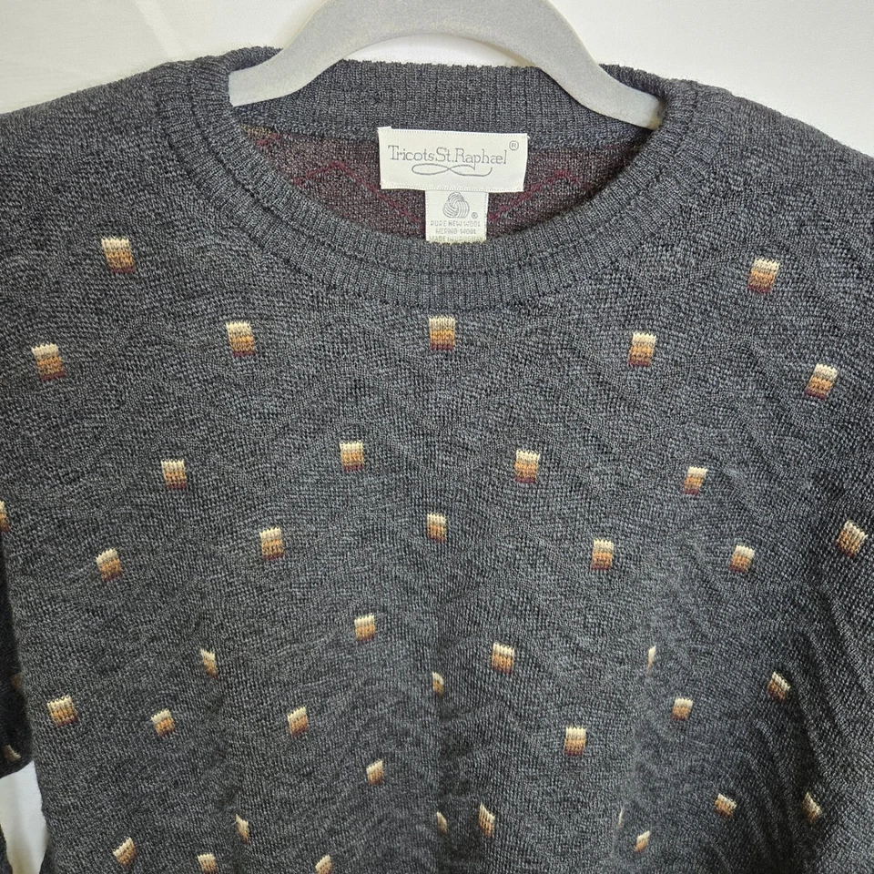 Vintage Tricots St. Raphael Pure New Merino Wool Sweater, Men's Size XL - Image 2 of 4