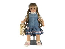 Doris Stannat Künstlerpuppe Vinyl Puppe 64 cm. Zustand Verschmutzt