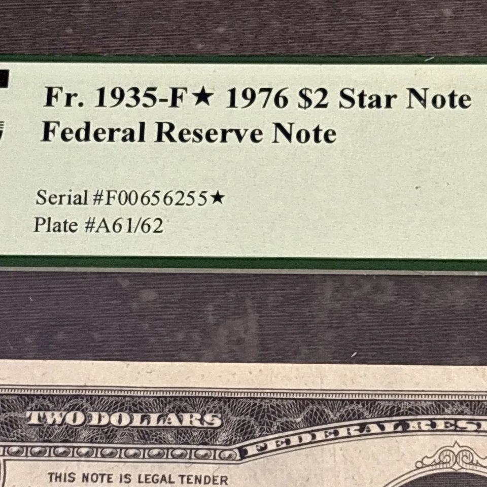 1976 $2 Atlanta STAR Fr 1935-F* PCGS 66 PPQ Gem 6 Digit SN Ends In 6255* 3 Of 4 - Image 3 of 4