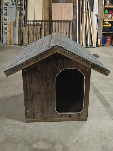 Large Solid Wood Dog Kennel 90 x 75 cm