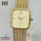 SEIKO Exceline 7321-5910 [US Stock] Vintage 1988 Women Qz Diamonds Gold *N.MINT