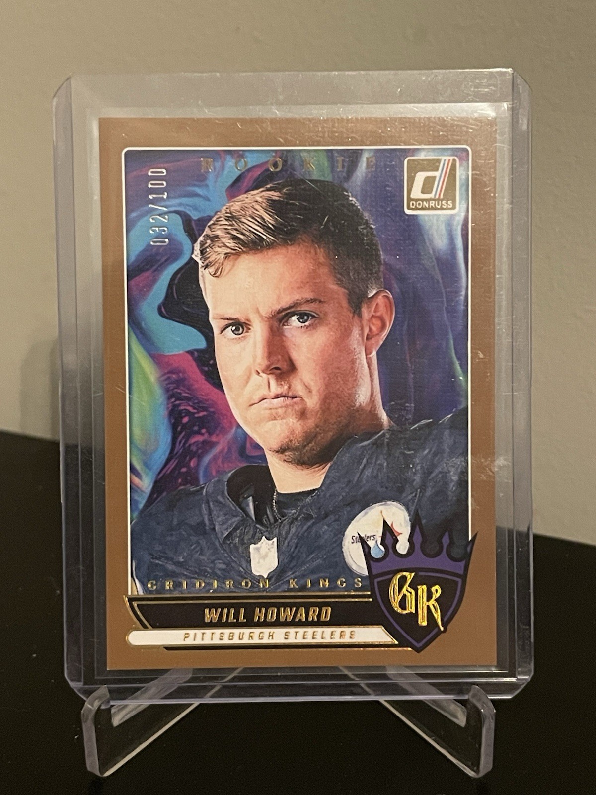 2025 Panini Donruss Will Howard Rookie Gridiron Kings Studio Series /100 SP