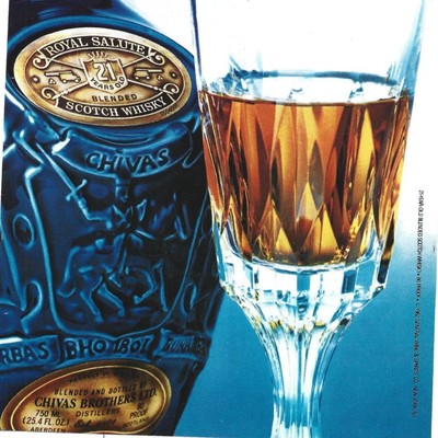 本物! 古酒 Chivas Brothers  Salute 未使用 Royal Salute 21 Years Scotch Whisky Blue Decanter Chivas Brothers