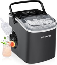 EUHOMY Ice Maker Machine Countertop Ice Cube Maker IM016-BSI-UKEH