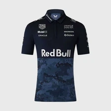 Red Bull Racing F1 Team Polo 2025 Polo Shirt Navy Camo