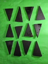 Lot Of 12 Utah Black Obsidian Arrowhead Flint Knapping Preforms