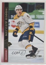 2020-21 Upper Deck Extended Series UD Exclusives 26/100 Matthew Benning #575 a3q