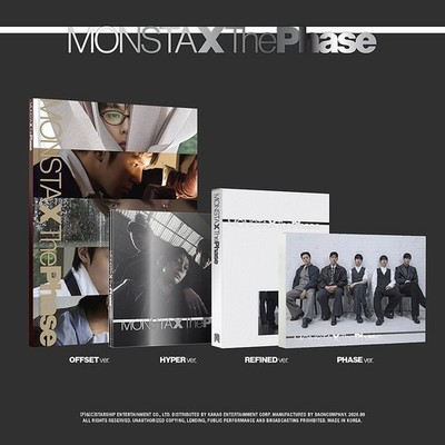 MONSTA X [THE PHASE] EP Album NORMAL 4 Ver SET (PHASE+HYPER+REFINED+OFFSET+POB)