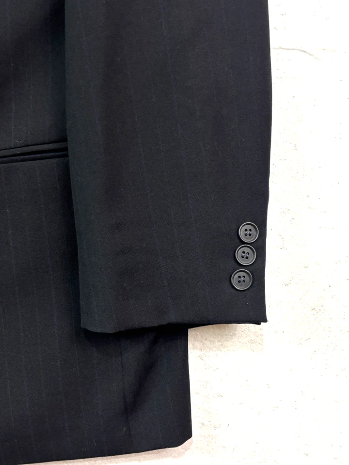 Chaqueta Blazer Abrigo Deportivo De Colección Yves Saint Laurent 44R Carbón Doble Pecho Foto 2 de 4