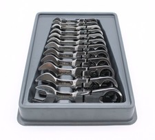 Blue Point 12pc 12-pt Stubby Ratcheting Metric Combination Set 8-19mm Boerms712