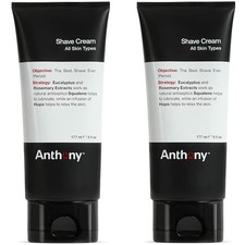 Anthony Shave Cream, 6 Fl Oz, and Anthony Aftershave Balm, 3 Fl Oz