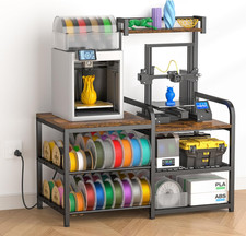 3D Printer Table with Filament Storage Rack, Heavy Duty 3D Printer Stand with Po