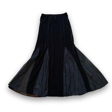 Jessica Howard Witchy Whimsigoth 90s Black Velvet Maxi Skirt