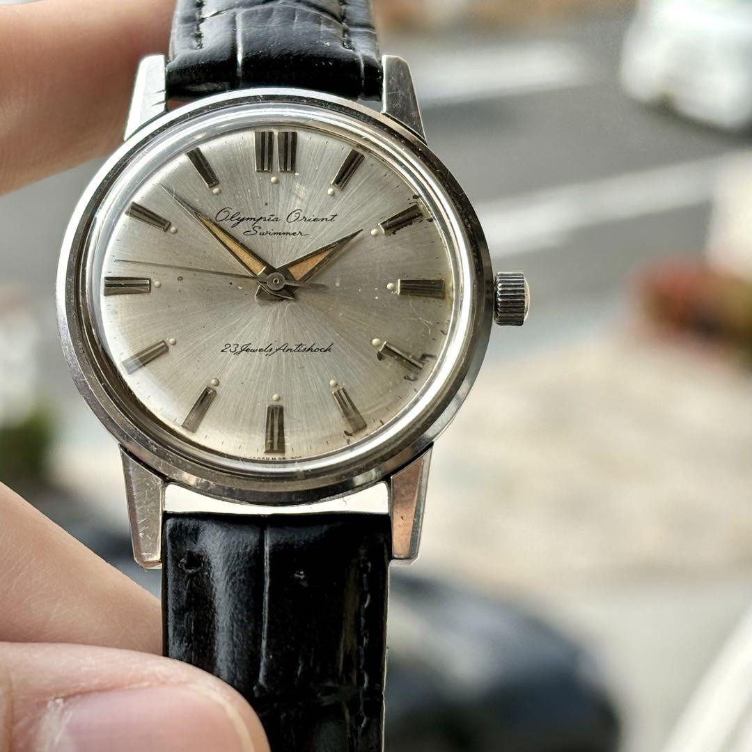 Olympia Orient Swimmer 1960s Hand-Winding 23J Watch 36mm