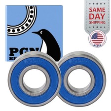 (2) 6001-2RS Premium Rubber Seal Ball Bearing C3 EMQ, 12x28x8, 6001 2RS 6001rs