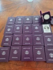 20 American Silver Eagle Proof Silver Dollars 1986-S 1 oz  .999  with Box & COA.