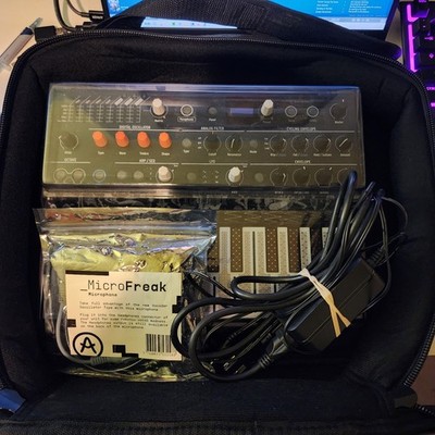 ARTURIA Microfreak With Dust Lid, Mic, Adapter, Power Supply, And Gator Case!!!!