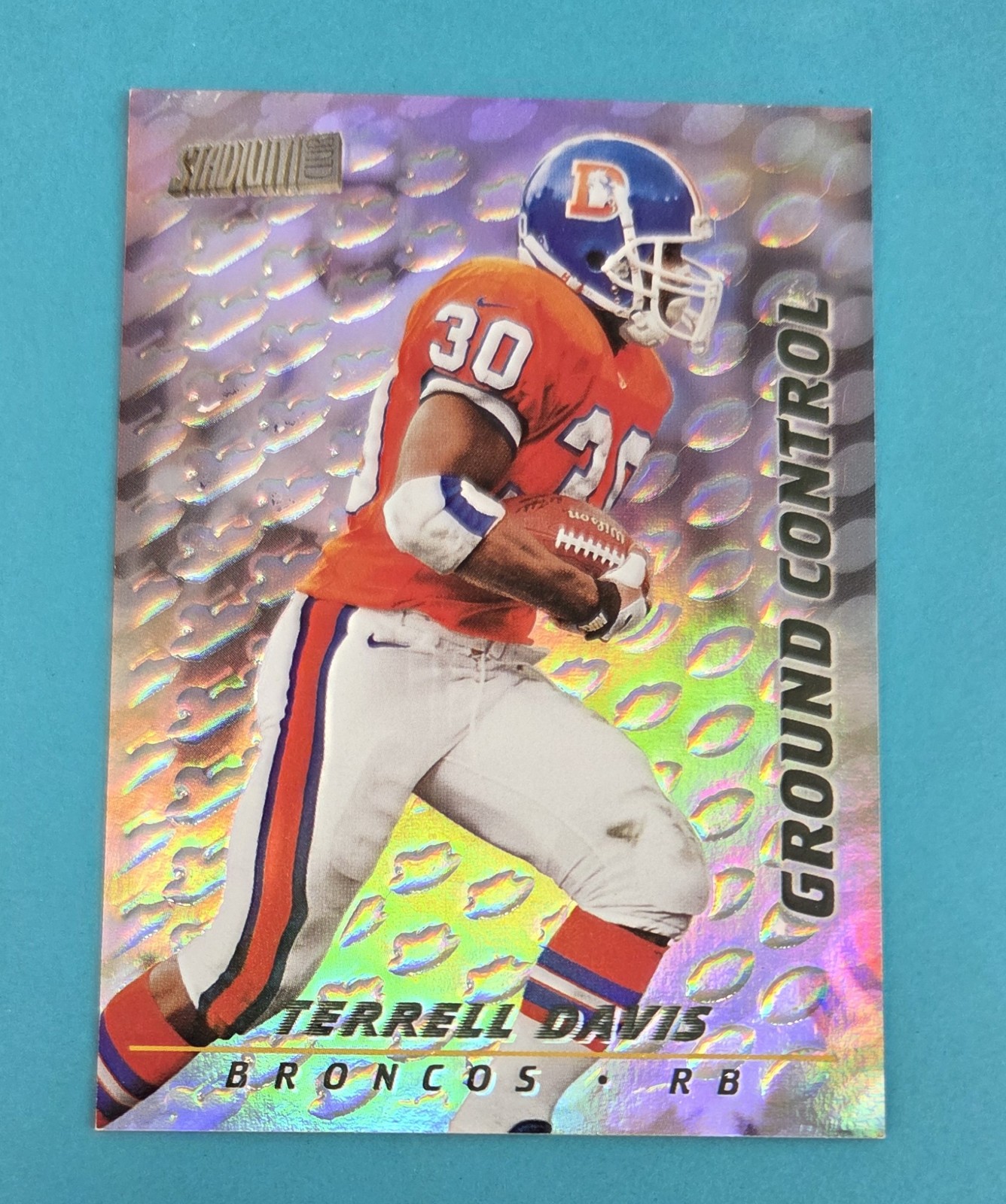 1997 Stadium Club Offensive Strikes #GC4 Terrell Davis Broncos FOOTBALL Card 9F