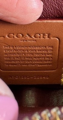 Coach Leather Butterfly Coin Case | eBay