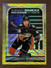 2021-22 OPC Platinum - Trevor Zegras #203 MARQUEE ROOKIE NEON YELLOW SURGE