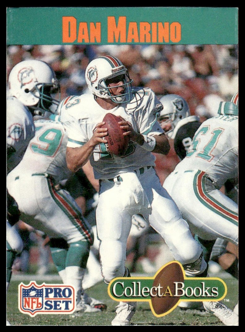 1990 Pro Set Collect-A-Books #NNO Dan Marino Miami Dolphins