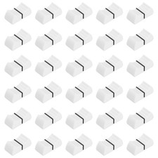 uxcell 30x 8x1mm Flat Push Knobs White Black