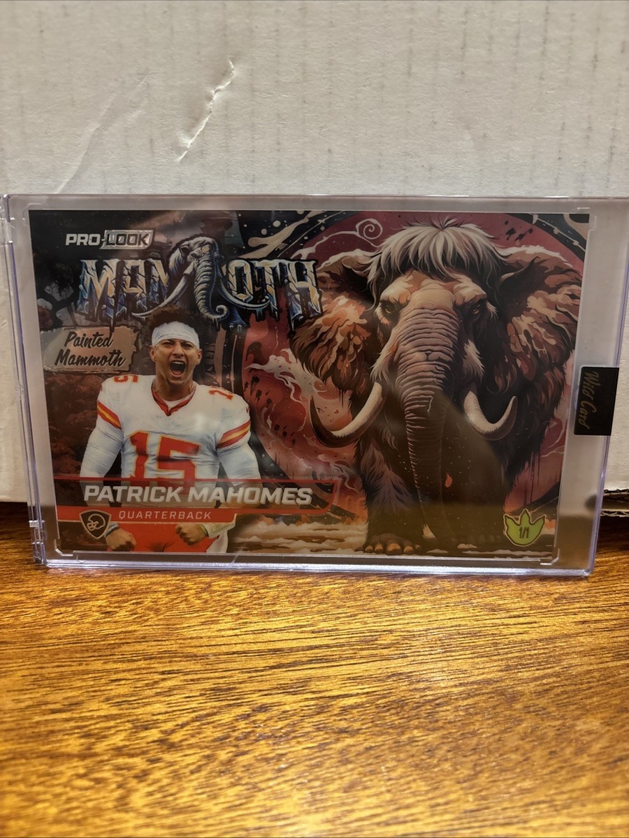 2025 Wild Card Dino-Might Football Large Painted Mammoth 1/1