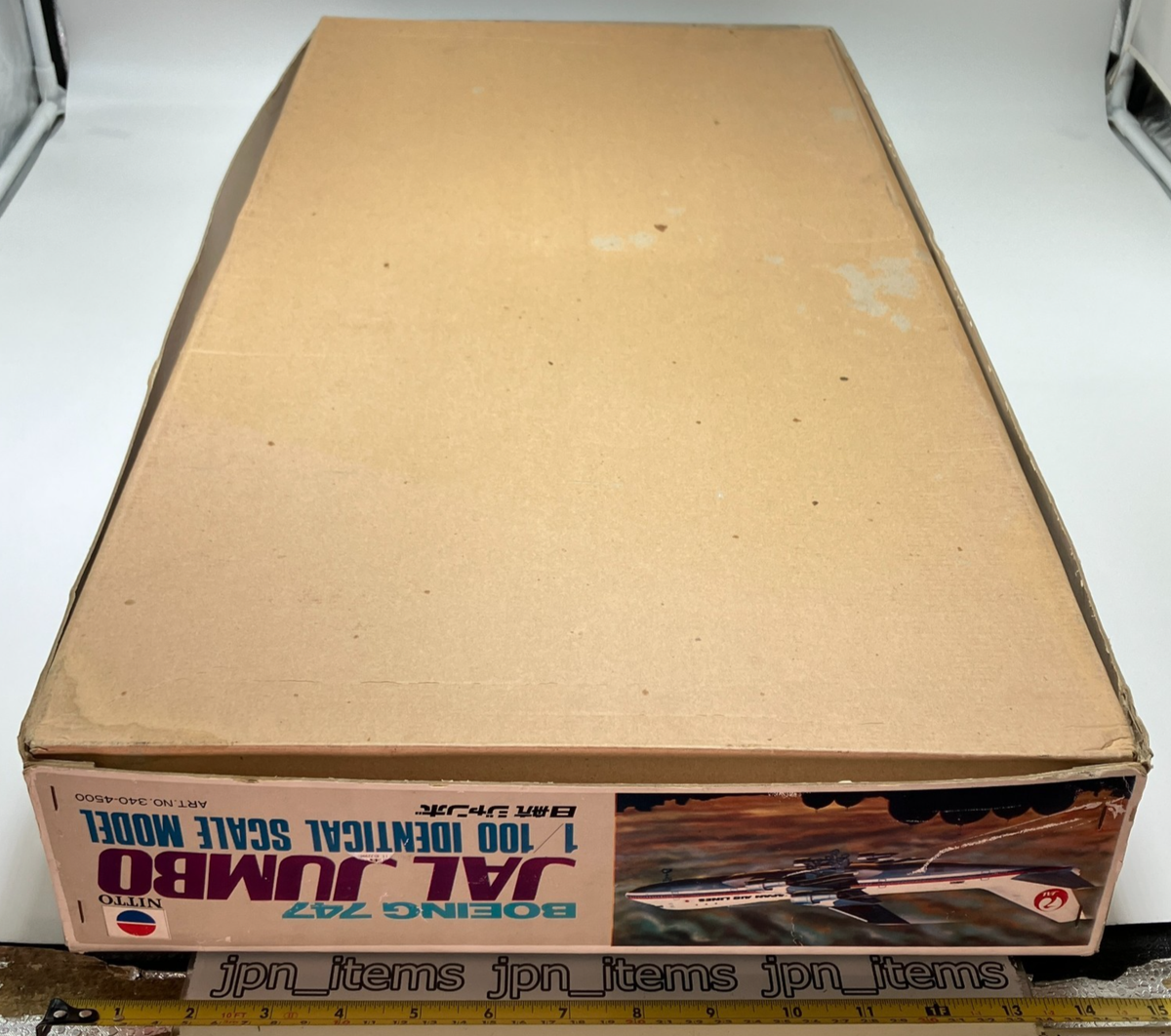 Nitto 1/100 BOEING 747 JAL Japan Air Line JUMBO Vintage Plastic