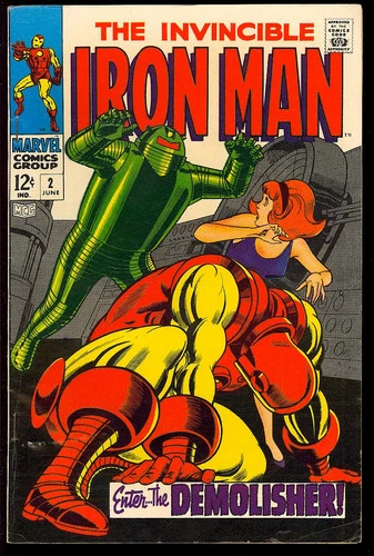 Iron Man #2 Nice Silver Age Superhero Vintage Marvel Comic 1968 FN+