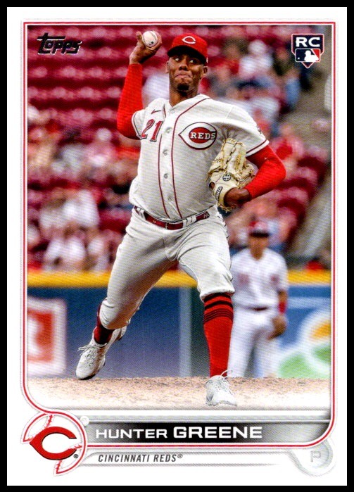 2022 Hunter Greene Topps Update Series Baseball #US160 Cincinnati Reds