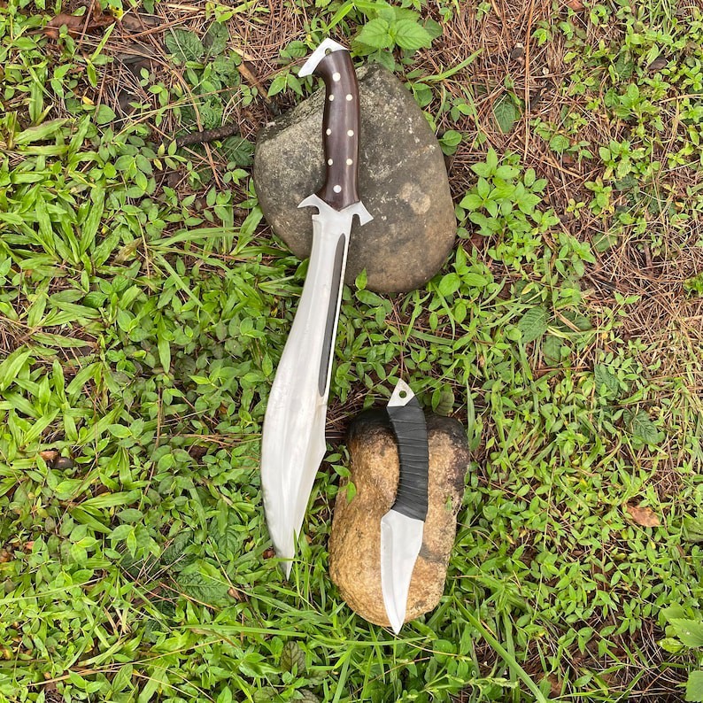 Custom Handmade Carbon Steel Blade Survival Bowie Knife | Hunting Knife Camping