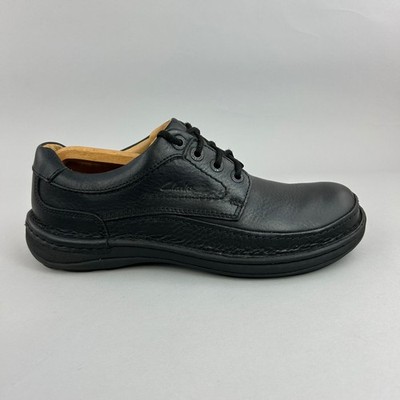 Clarks Schuhe Größe UK8,5 schwarz Leder Natur Dreiländer Wandern Active Air