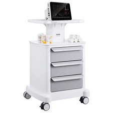 4 Tiers Lab Carts Lab Utility Cart 3 Drawers & 1 Top Tray Mobile Medical C