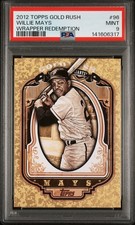 2012 TOPPS GOLD RUSH WRAPPER REDEMPTION #96 WILLIE MAYS PSA 9
