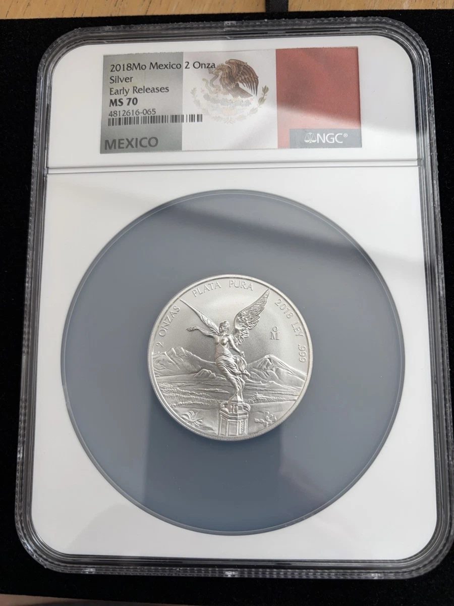 Mexican Libertad 2 oz Precious Metal Content per Unit 2018 Silver