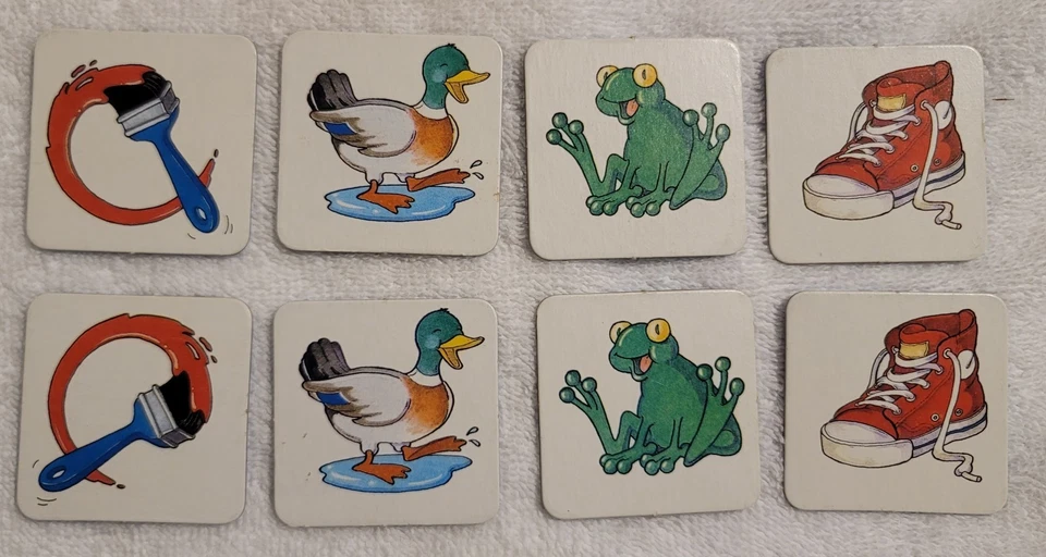 Original Memory Game 1990 Milton Bradley Ages 3-6 Complete 72 Pieces - Image 4 of 4