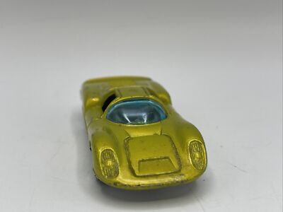 ミニカー Porsche 910 - Vintage 1990s VINTAGE TINTOYS LIME GOLD PORSCHE 910 WT 204 Diecast 1:60 TIN TOYS