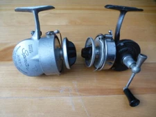 2 Vintage Fishing reesl Bache Brown, One Works, made in the USA, Parts Repair   