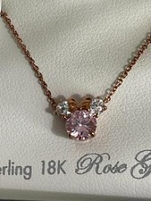 Disney Parks CRISLU Minnie Mouse Necklace NEW