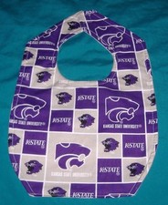 .NEW BABY CHILD BIB KANSAS STATE UNIVERSITY K-STATE WILDCATS / SHIPPING DISC
