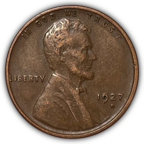 1927-D Lincoln Wheat Cent Choice Extremely Fine XF+ Coin #23350