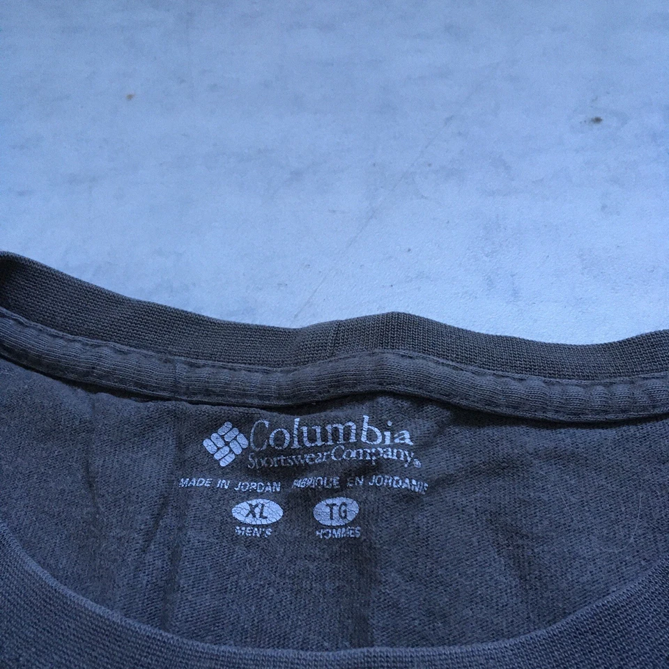 Columbia Sportswear Shirt Mens XL Grey Graphic Print Outdoor Walking Hiking - Image 3 of 4