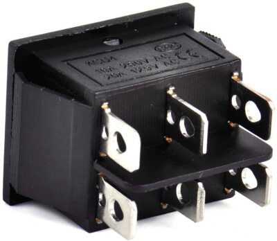 Interruttore Cavo Impermeabile IP66 - Bilanciere, 20A, Per Esterni, Led Blu