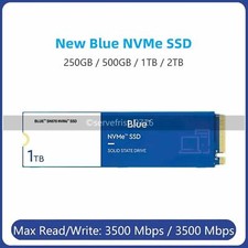 Western Digital 250GB WD Blue SN570 NVMe SSD M.2 500GB 1TB 2TB For Laptop PC Lot