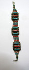CARNELIAN TURQUOISE  BRACELET HAND MADE UNISEX MALE FEMALE VINTAGE STONE — photo 4