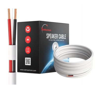 100FT Indoor Speaker Cable 16AWG 16/2 CL3 In-Wall Oxygen Free Copper Bulk Wire