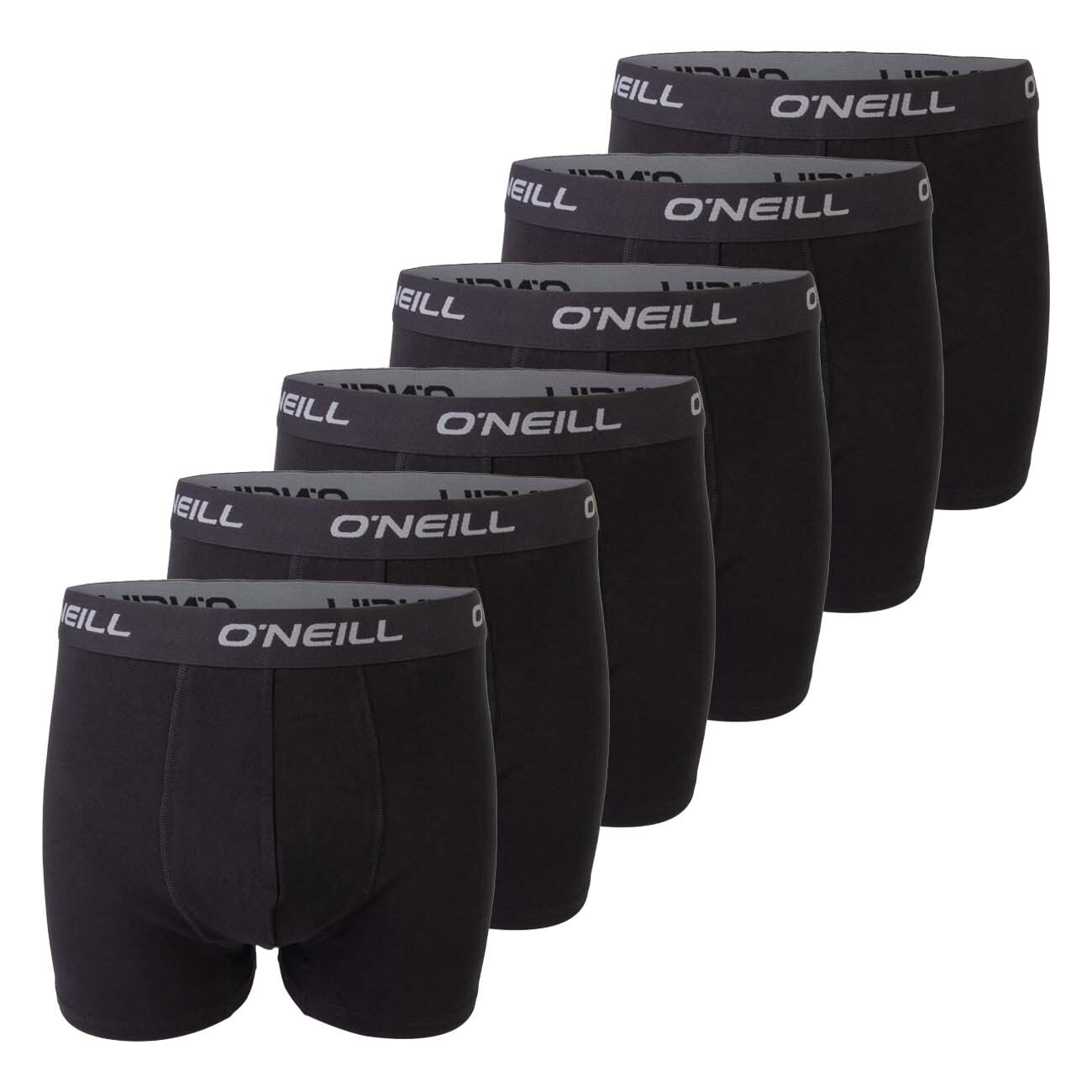 Pack de 6 calzoncillos boxer deportivos de algodón O'Neill para hombre