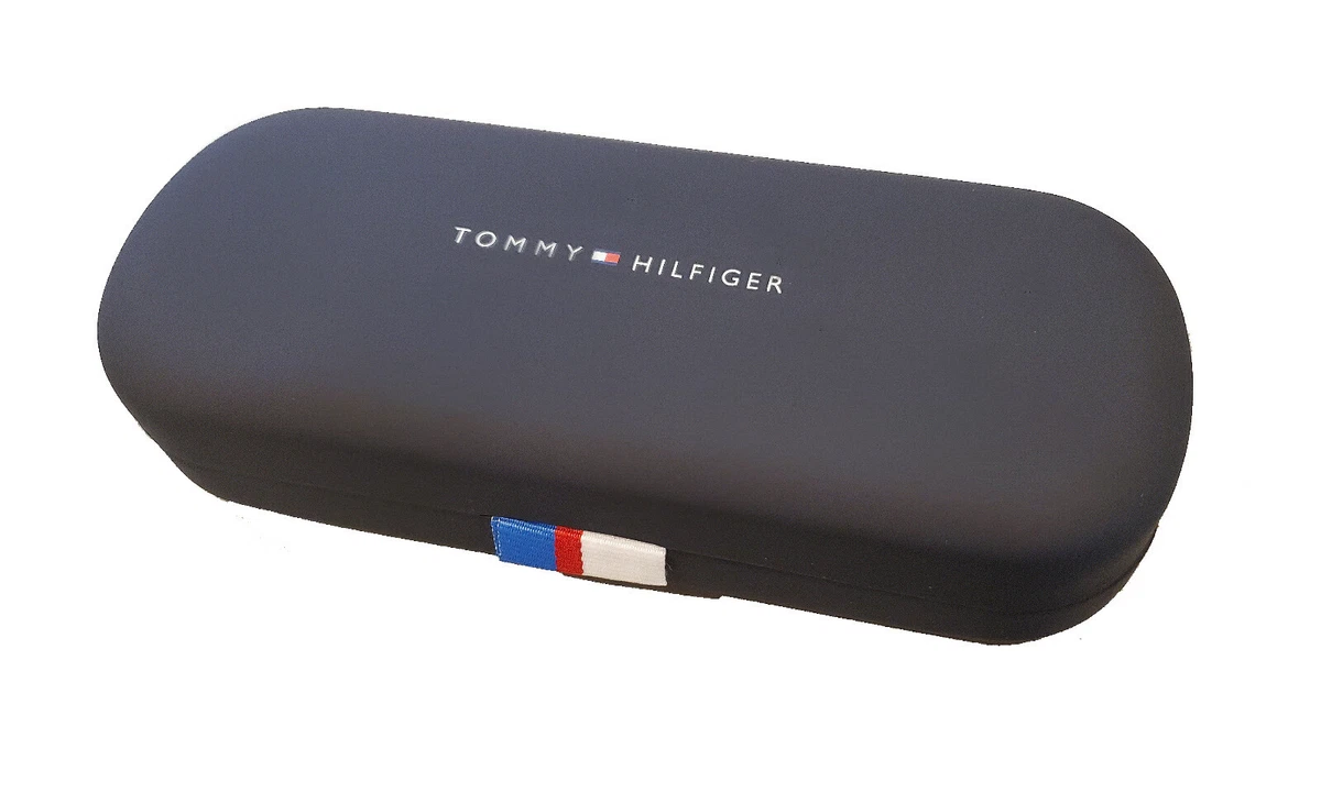 Nerve produktion Søgemaskine markedsføring New Tommy Hilfiger Eyeglasses/Sunglasses Hard Clamshell Case - Navy Blue |  eBay