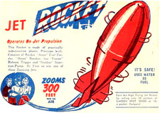Jet Toy Water Rocket Ship Comic Ad on Magnet 2.5 x 3.5" 1YR Warranty!