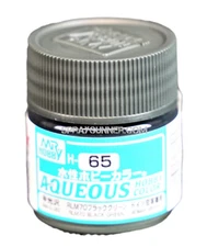 Mr. Hobby Aqueous H65 Semi-Gloss RLM70 Black Green